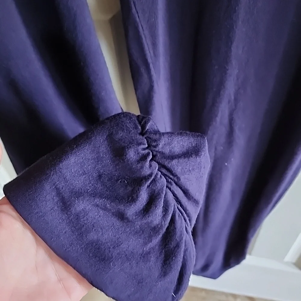 Navy Blue One Shoulder Jersey Jumpsuit - Picture 6 of 8